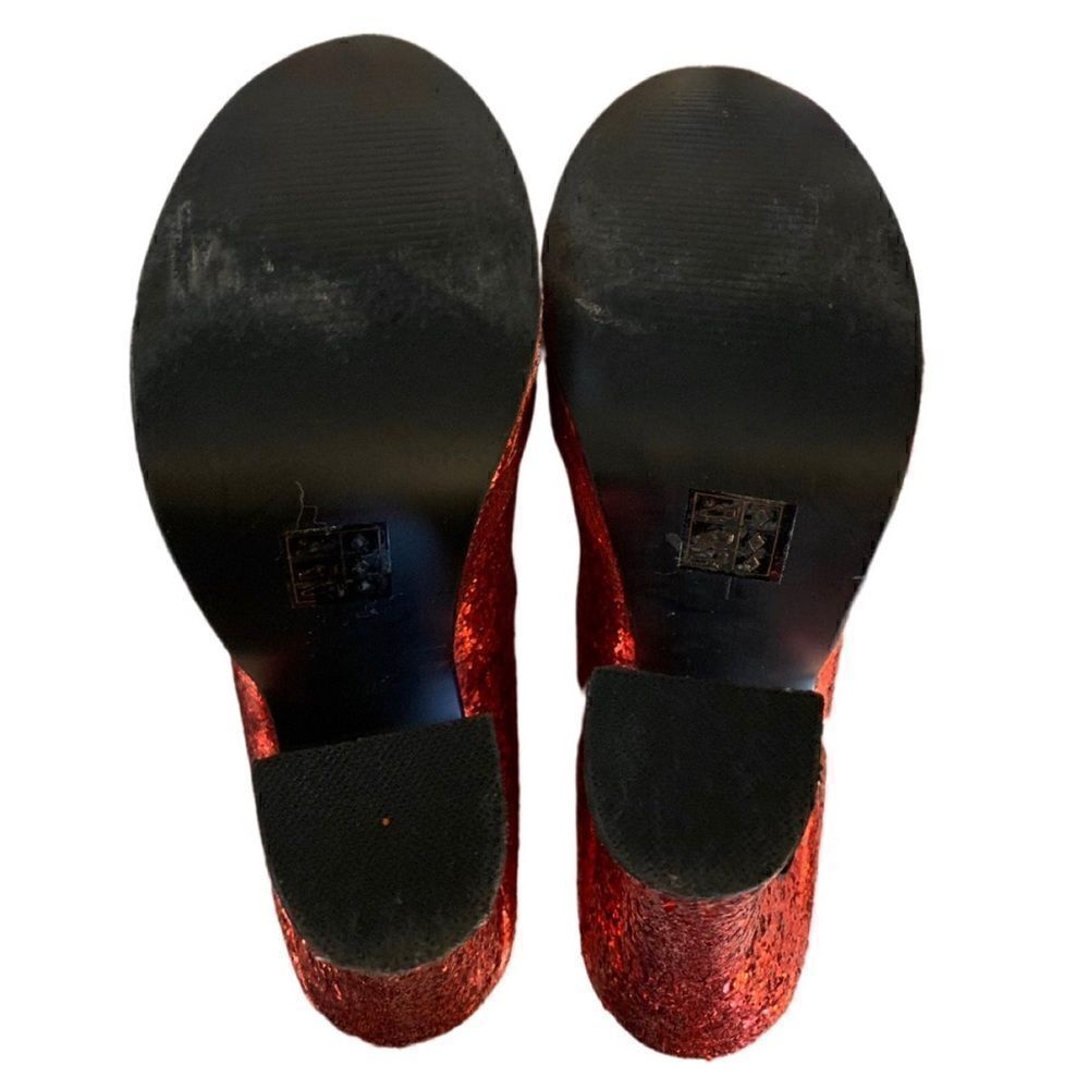 Wizard of Oz Ruby Platform Slippers Sz L - Picture 6 of 8